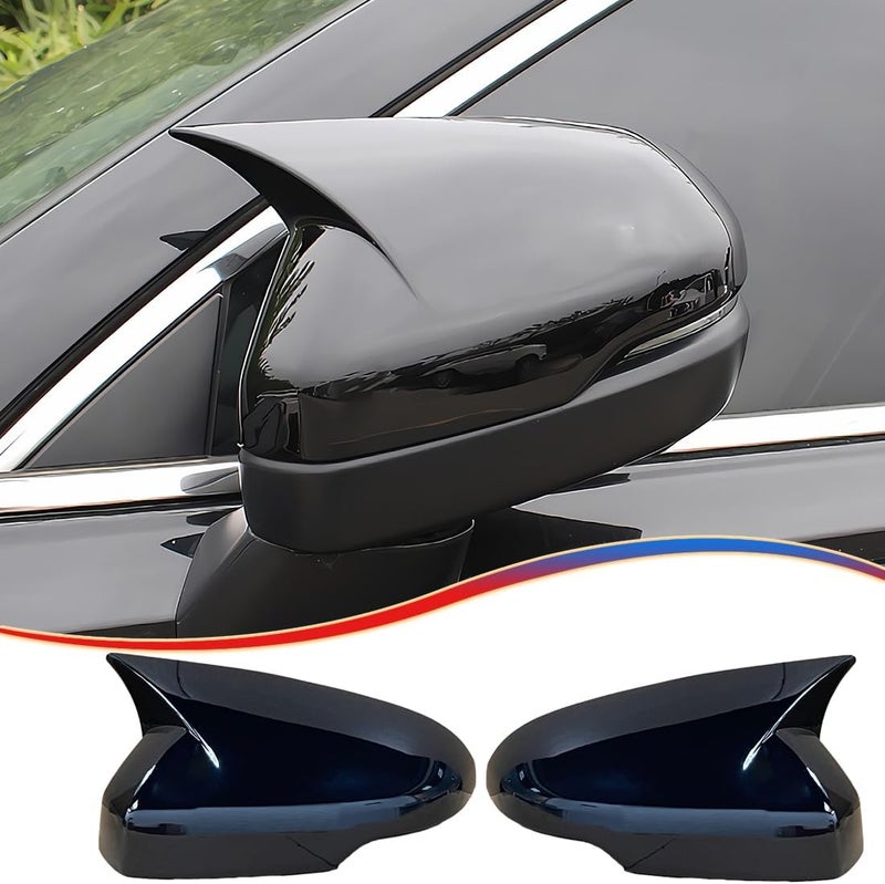 MUXEE Side Rear View Mirror Cover for Honda CRV 2023 2024 2025 2026 Bright Black Turn Signal Housing Cover Accessories(with Turn Signal housing Slot.) - Image 1